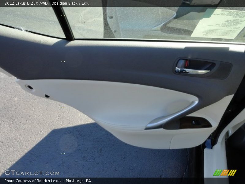 Obsidian Black / Ecru 2012 Lexus IS 250 AWD