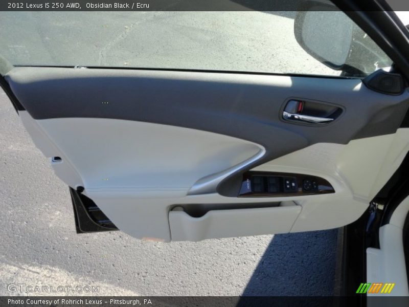 Obsidian Black / Ecru 2012 Lexus IS 250 AWD