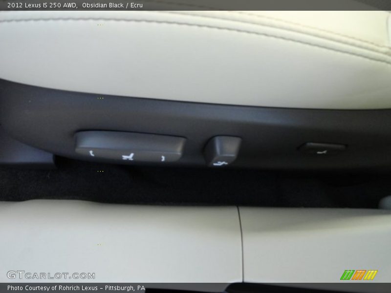 Obsidian Black / Ecru 2012 Lexus IS 250 AWD
