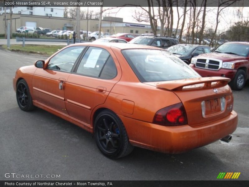 Volcanic Orange / Charcoal 2006 Nissan Sentra SE-R