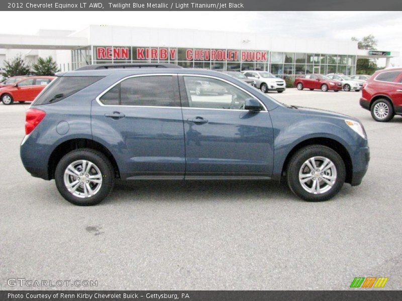 Twilight Blue Metallic / Light Titanium/Jet Black 2012 Chevrolet Equinox LT AWD