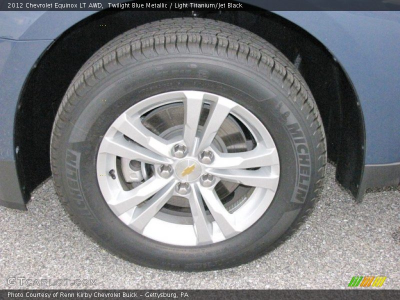 Twilight Blue Metallic / Light Titanium/Jet Black 2012 Chevrolet Equinox LT AWD