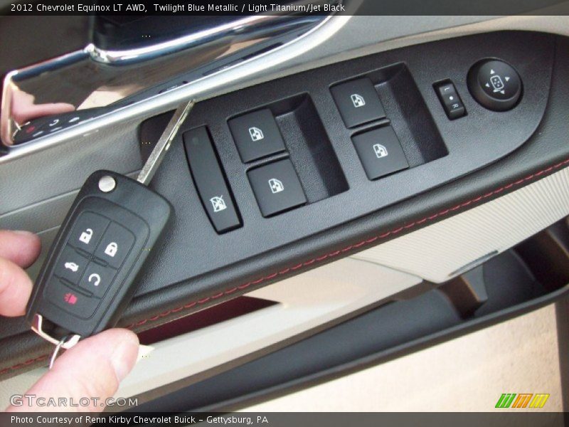 Twilight Blue Metallic / Light Titanium/Jet Black 2012 Chevrolet Equinox LT AWD