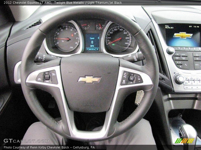 Twilight Blue Metallic / Light Titanium/Jet Black 2012 Chevrolet Equinox LT AWD