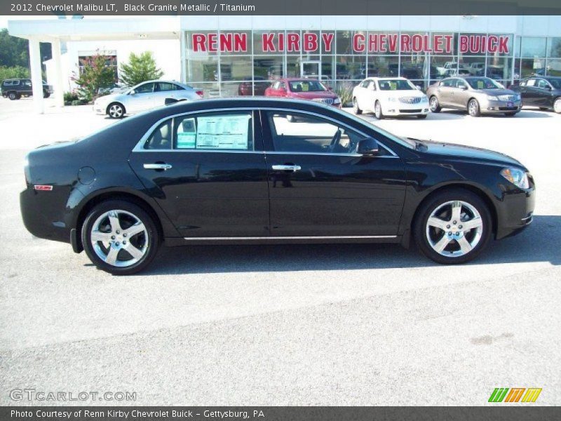 Black Granite Metallic / Titanium 2012 Chevrolet Malibu LT