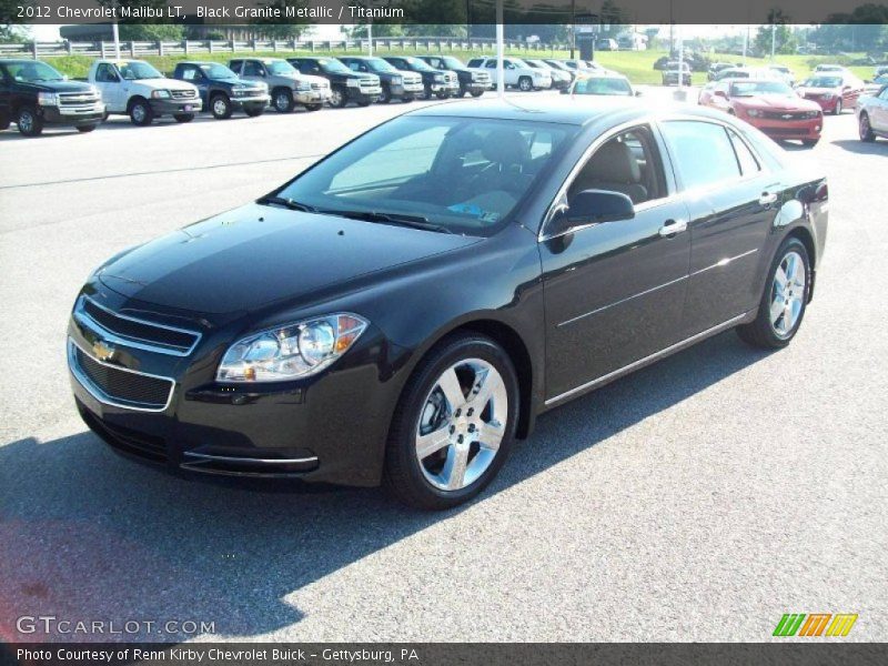 Black Granite Metallic / Titanium 2012 Chevrolet Malibu LT