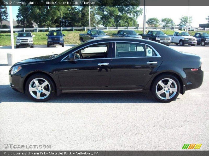 Black Granite Metallic / Titanium 2012 Chevrolet Malibu LT