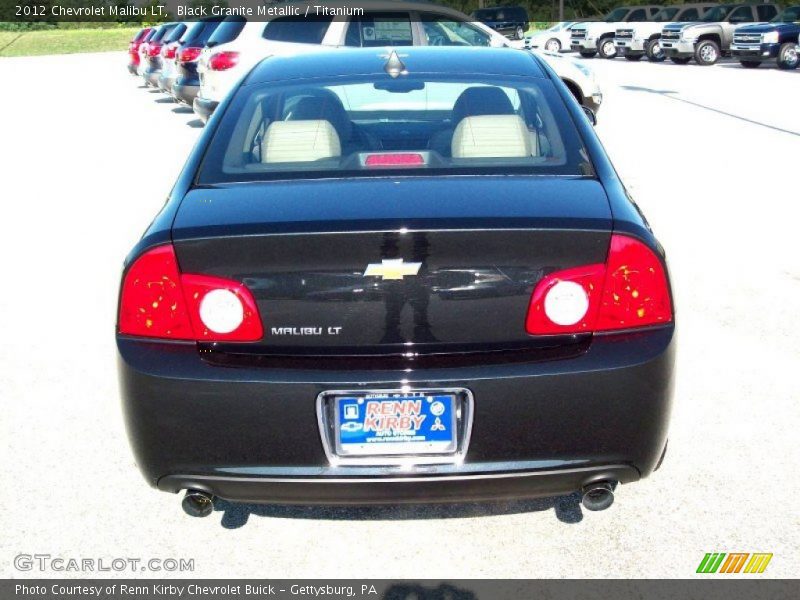 Black Granite Metallic / Titanium 2012 Chevrolet Malibu LT