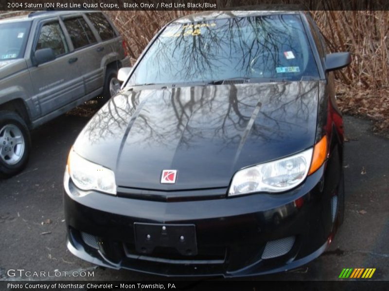 Black Onyx / Red Line Black/Blue 2004 Saturn ION Red Line Quad Coupe
