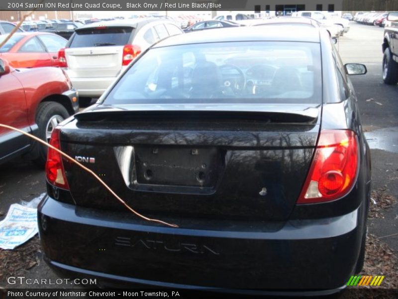 Black Onyx / Red Line Black/Blue 2004 Saturn ION Red Line Quad Coupe