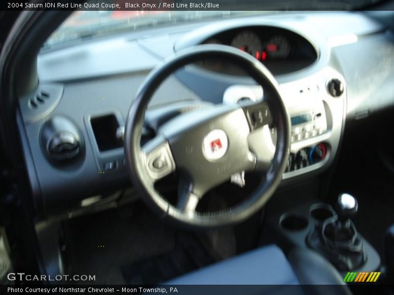 Black Onyx / Red Line Black/Blue 2004 Saturn ION Red Line Quad Coupe