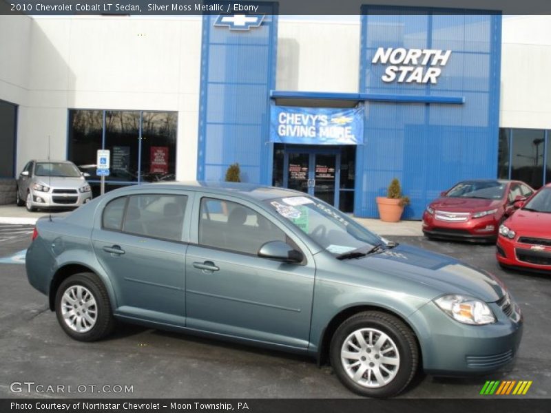 Silver Moss Metallic / Ebony 2010 Chevrolet Cobalt LT Sedan