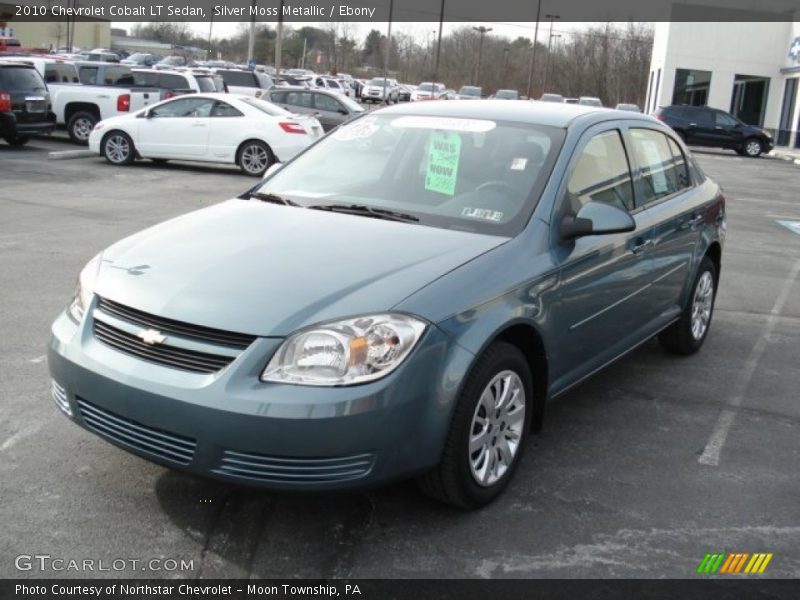 Silver Moss Metallic / Ebony 2010 Chevrolet Cobalt LT Sedan