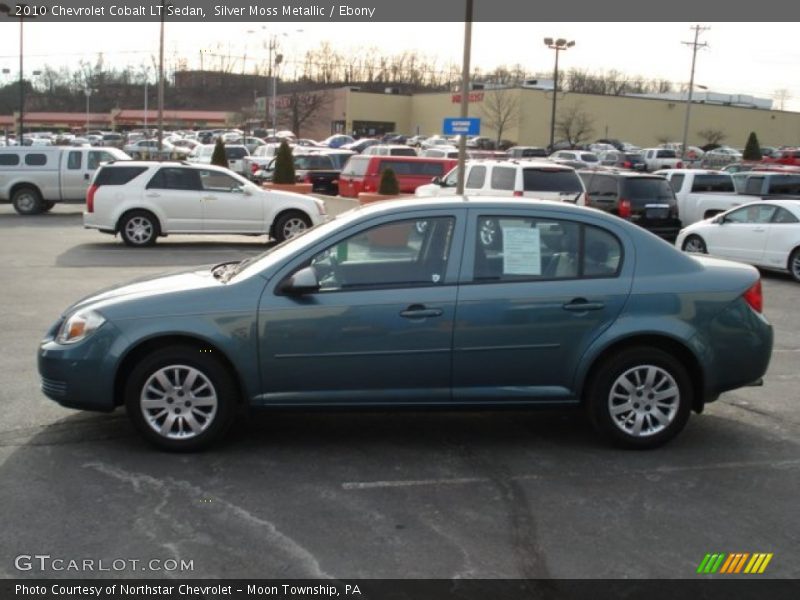 Silver Moss Metallic / Ebony 2010 Chevrolet Cobalt LT Sedan