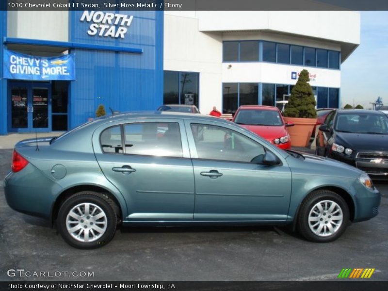 Silver Moss Metallic / Ebony 2010 Chevrolet Cobalt LT Sedan