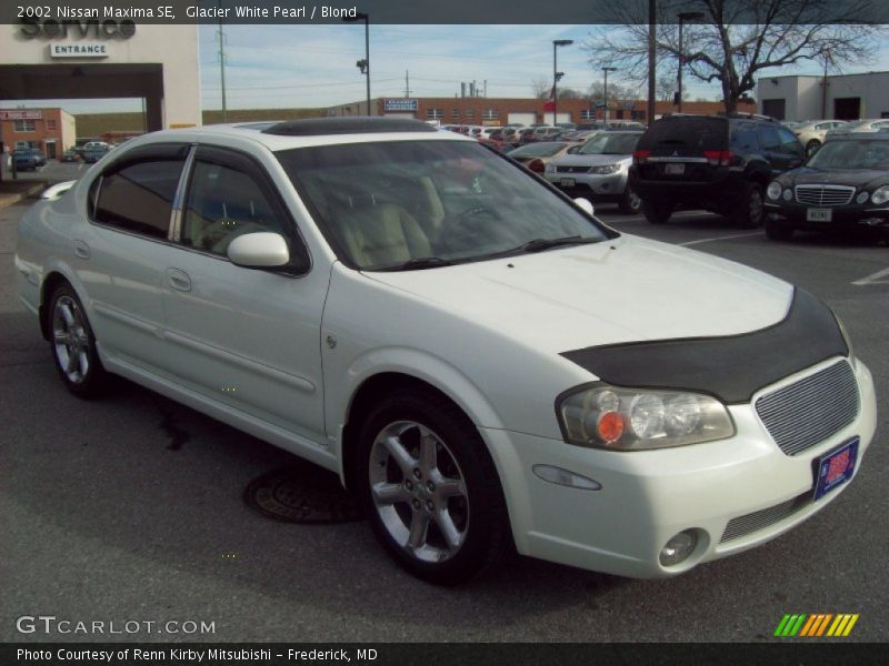 Glacier White Pearl / Blond 2002 Nissan Maxima SE
