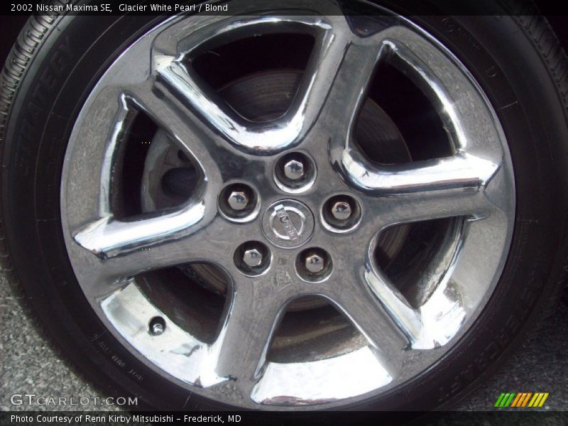 Glacier White Pearl / Blond 2002 Nissan Maxima SE