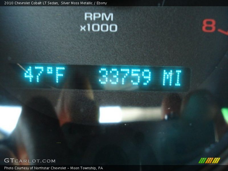 Silver Moss Metallic / Ebony 2010 Chevrolet Cobalt LT Sedan