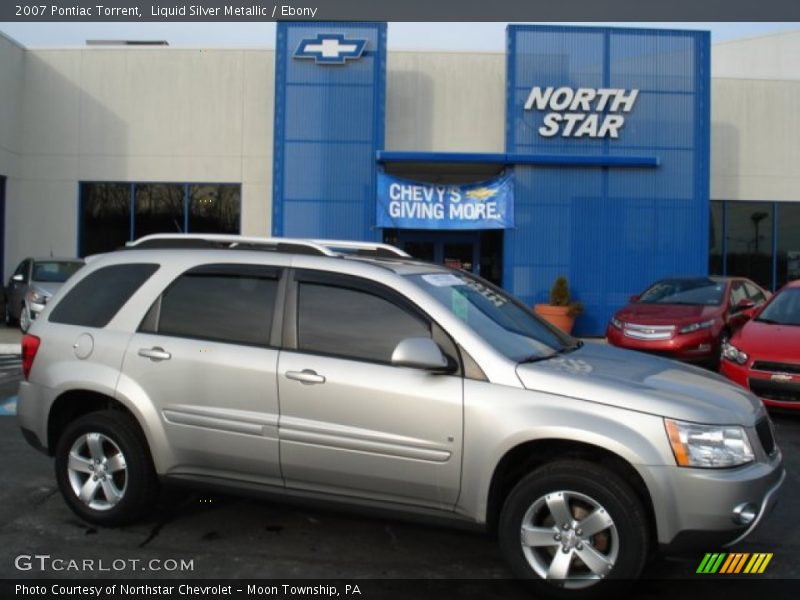 Liquid Silver Metallic / Ebony 2007 Pontiac Torrent