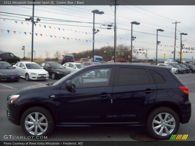 Cosmic Blue / Black 2012 Mitsubishi Outlander Sport SE