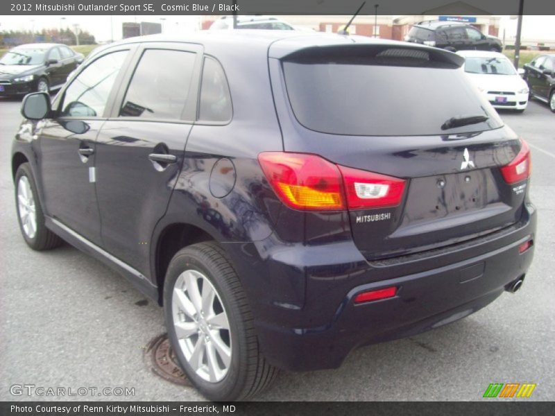 Cosmic Blue / Black 2012 Mitsubishi Outlander Sport SE