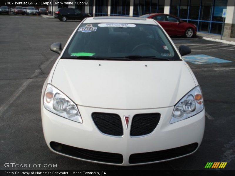 Ivory White / Ebony 2007 Pontiac G6 GT Coupe