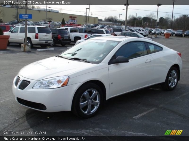 Ivory White / Ebony 2007 Pontiac G6 GT Coupe