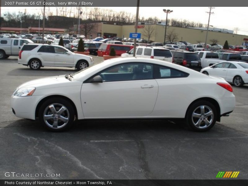 Ivory White / Ebony 2007 Pontiac G6 GT Coupe