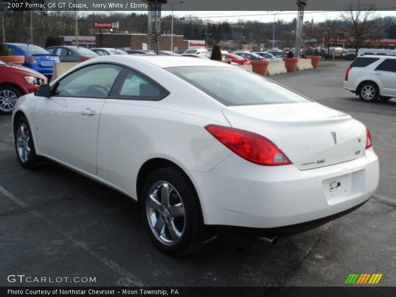 Ivory White / Ebony 2007 Pontiac G6 GT Coupe