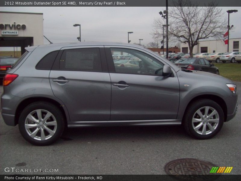 Mercury Gray Pearl / Black 2012 Mitsubishi Outlander Sport SE 4WD