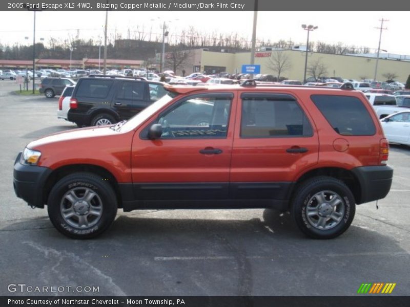 Blazing Copper Metallic / Medium/Dark Flint Grey 2005 Ford Escape XLS 4WD