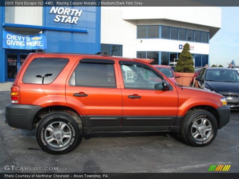 Blazing Copper Metallic / Medium/Dark Flint Grey 2005 Ford Escape XLS 4WD