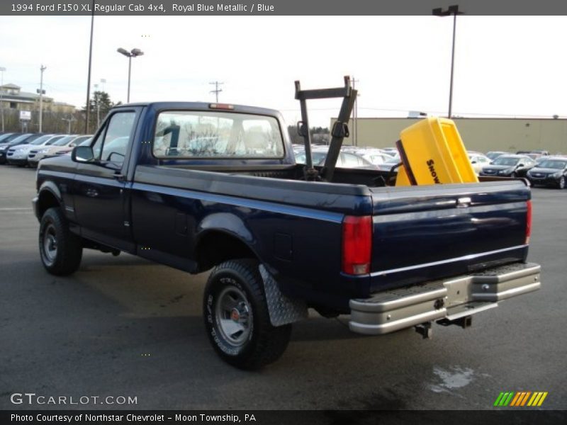 Royal Blue Metallic / Blue 1994 Ford F150 XL Regular Cab 4x4