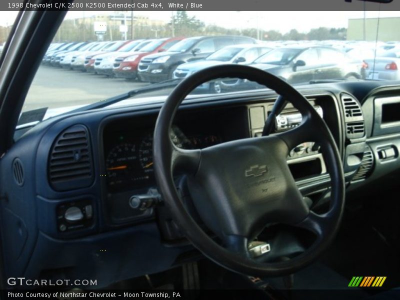 White / Blue 1998 Chevrolet C/K 2500 K2500 Extended Cab 4x4