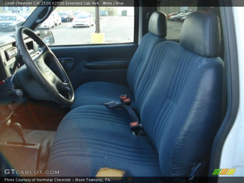  1998 C/K 2500 K2500 Extended Cab 4x4 Blue Interior