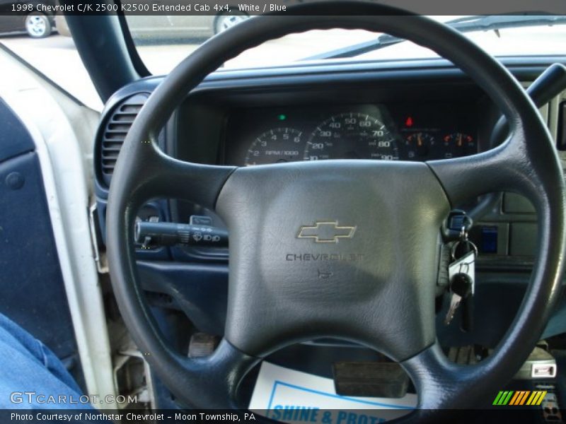 White / Blue 1998 Chevrolet C/K 2500 K2500 Extended Cab 4x4