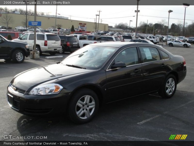 Black / Ebony Black 2008 Chevrolet Impala LS