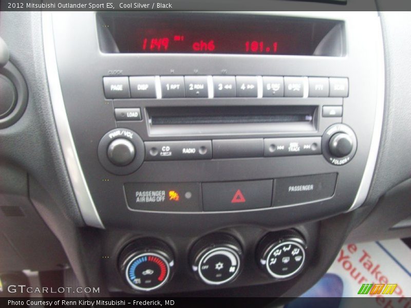 Cool Silver / Black 2012 Mitsubishi Outlander Sport ES