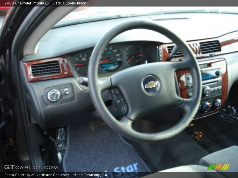 Black / Ebony Black 2008 Chevrolet Impala LS