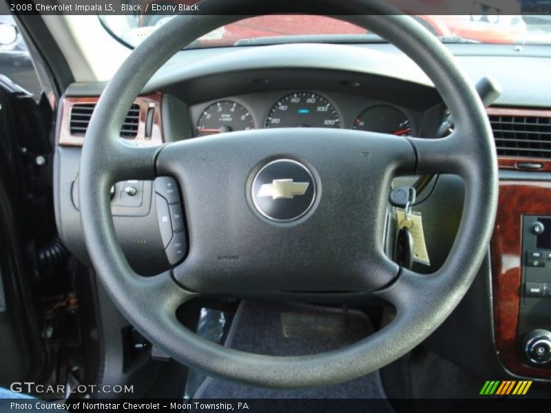 Black / Ebony Black 2008 Chevrolet Impala LS