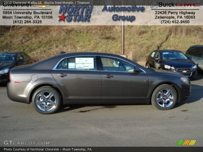 Mocha Steel Metallic / Titanium 2012 Chevrolet Malibu LS