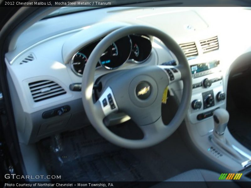 Mocha Steel Metallic / Titanium 2012 Chevrolet Malibu LS