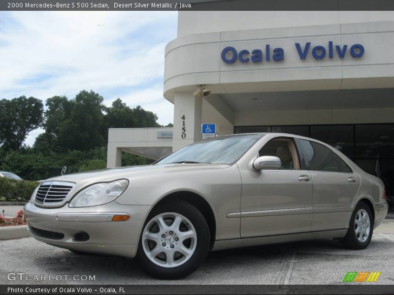Desert Silver Metallic / Java 2000 Mercedes-Benz S 500 Sedan
