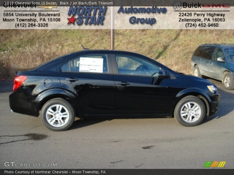 Black / Jet Black/Dark Titanium 2012 Chevrolet Sonic LS Sedan