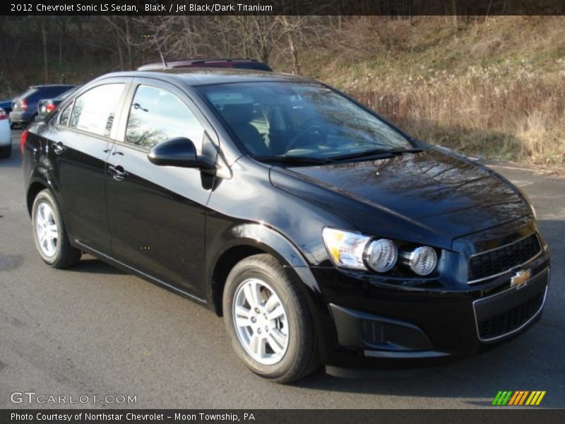 Black / Jet Black/Dark Titanium 2012 Chevrolet Sonic LS Sedan