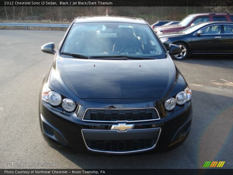 Black / Jet Black/Dark Titanium 2012 Chevrolet Sonic LS Sedan
