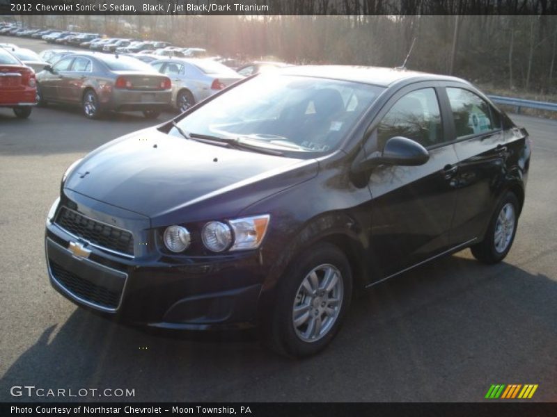 Black / Jet Black/Dark Titanium 2012 Chevrolet Sonic LS Sedan
