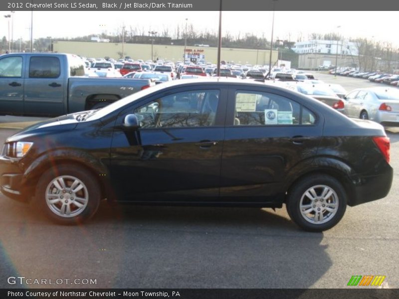 Black / Jet Black/Dark Titanium 2012 Chevrolet Sonic LS Sedan