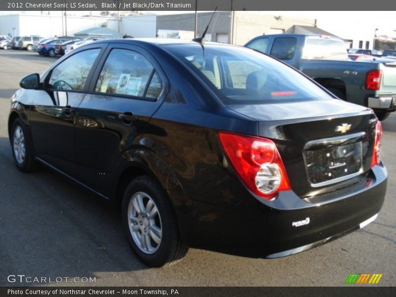 Black / Jet Black/Dark Titanium 2012 Chevrolet Sonic LS Sedan