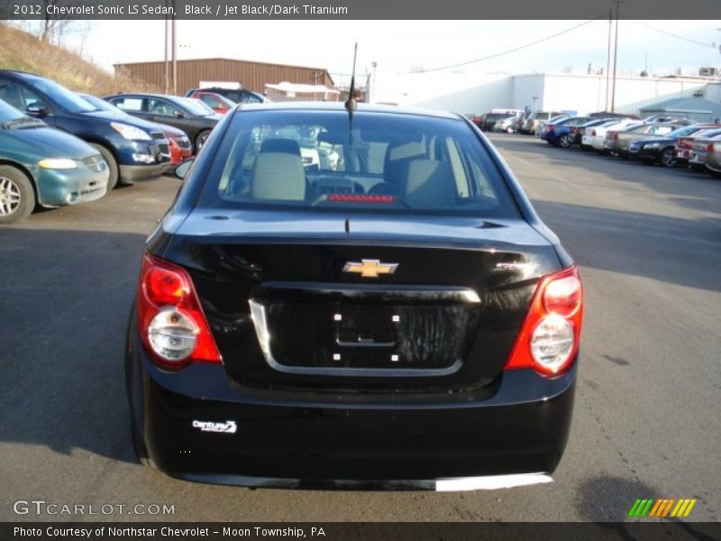 Black / Jet Black/Dark Titanium 2012 Chevrolet Sonic LS Sedan